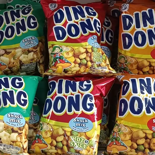 آجیل دینگ دونگ قرمز 100گرمی ding dong