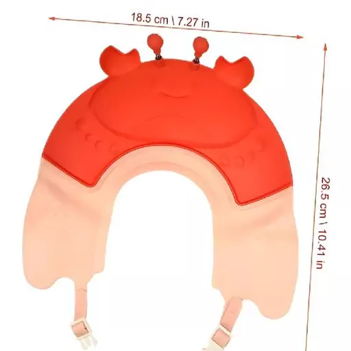 کلاه حمام نوزادی سیلیکونی طرح خرچنگ 