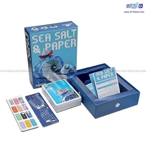 بازی فکری کاغذ و نمک دریایی Sea salt and paper