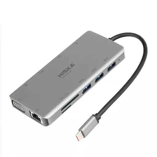 هاب 11 پورت USB-C هیسکا مدل HR-55