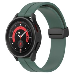 بند مدل Magnetic Silicone مناسب برای ساعت هوشمند سامسونگ Galaxy Watch 3 41mm/ Watch 4 40mm /44mm /Classic 42mm /Classic 