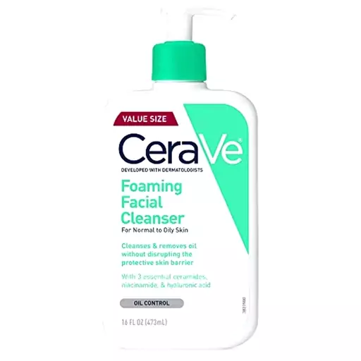 پاک کننده فومینگ صورت سراوی مدل کنترل چربی مناسب پوست نرمال تا چرب CeraVe Foaming Facial Cleanser