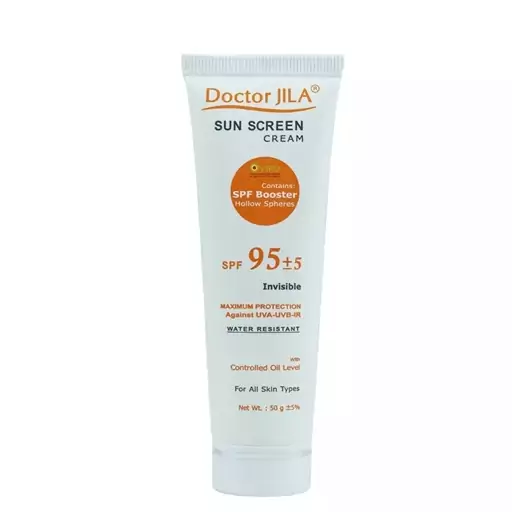 کرم ضد آفتاب بی رنگ spf 95 دکتر ژیلا