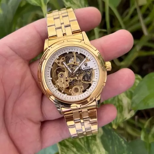 ساعت مردانه رولکس Rolex طلایی اتومات 