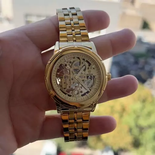 ساعت مچی مردانه رولکس Rolex طلایی اتومات 