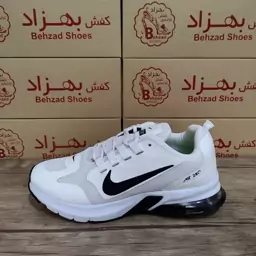 کتونی نایک air 28c زنانه دخترانه رنگ سفید سایز 37 تا 40 زیره کپسولی لژ 4 سانتی کفی طبی رویه بافت خارجی کیفیت عالی