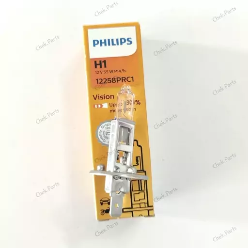 لامپ مه شکن جلو پژو 206 PHILLIPS پایه H1 (1عدد)