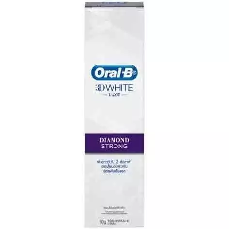  خمیردندان اورال بی Oral-B Diamond Strong مدلDWhite Luxe تقویت کننده مینای دندان 90 میل