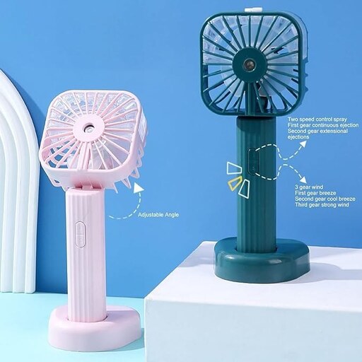 پنکه دستی مه پاش شارژی مدل spray fan