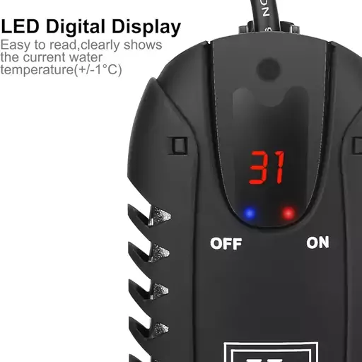 بخاری آکواریوم هوشمند نمایشگر led