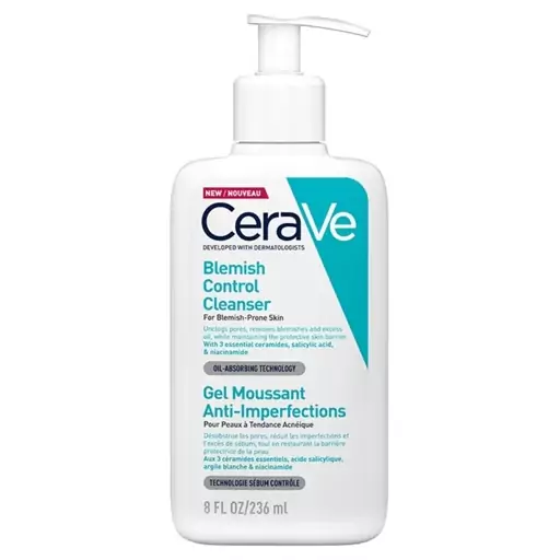 شوینده کنترل کننده آکنه برای پوست های مستعد جوش سراوی (CeraVe Blemish Control Cleanser)