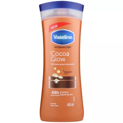 لوسیون بدن کاکائو وازلین vaseline cocoa glow body lotion