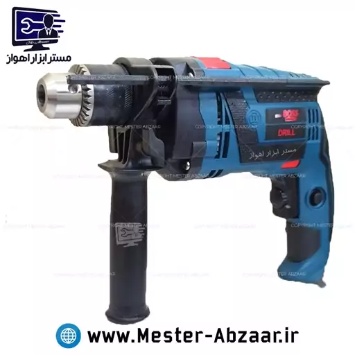 دریل 13 میلی متری برقی 2000 وات نیمه صنعتی سوپر باس دیمردار مدل SUPER BOSS BS-13C