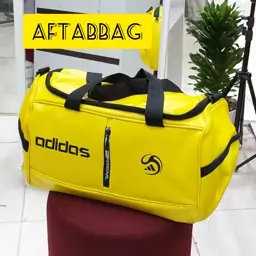 ساک باشگاهی چرمی طرح  adidas دارای بند بلند قابل تنظیم