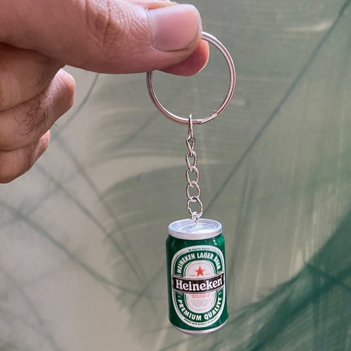 جاکلیدی مدل قوطی نوشابه heineken رنگ سبز