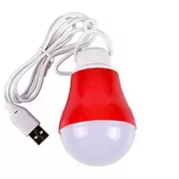 لامپ USB کابل دار مدل LED BULB ویژگی روکش کنفی