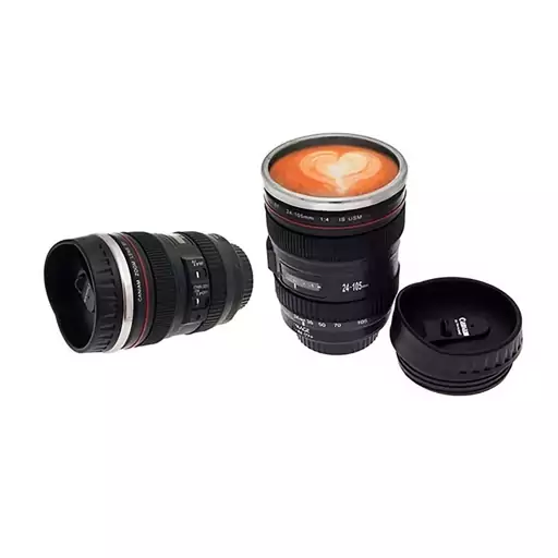 تراول ماگ طرح لنز دوربین Caniam 24-105mm مدل آسان نوش دار