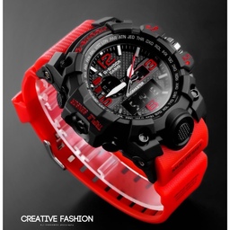 ساعت جی شاک مردانه طرح خلبانی موتور ژاپن دو زمانه G-shock