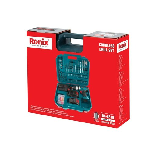  کیت دریل شارژی چکشی 20 ولت رونیکس مدل Ronix RS-8619