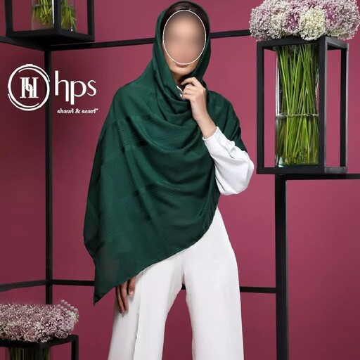 روسری گارزا بربری رنگی دست دوز hps