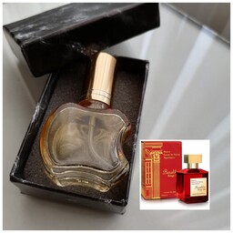 عطر باکارات رژ قرمز درجه یک 10 گرمی همراه با شیشه آنتیک و جعبه هدیه 