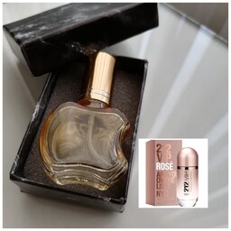 عطر 212 زنانه درجه یک 10 گرمی همراه با شیشه آنتیک و جعبه هدیه 