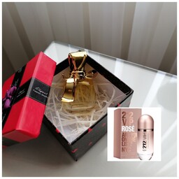 عطر 212 زنانه درجه یک 15 گرمی همراه با شیشه آنتیک و جعبه هدیه 