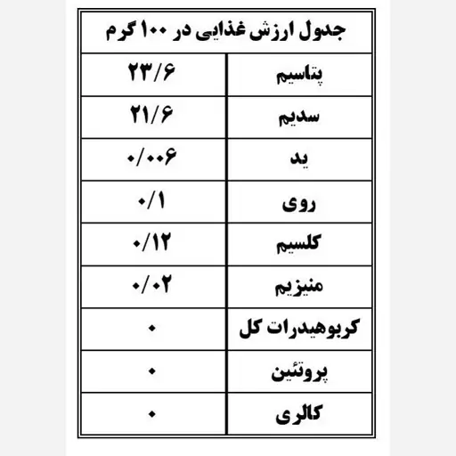 نمک کیمیا - کم سدیم و روی 500 گرم در نایلون نارنجی بسته 3 عددی