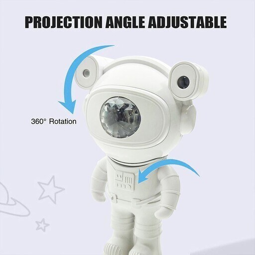 چراغ خواب کهکشانی فضانورد ایستاده رقص نور Astronaut Starry Sky Projector Night Light دارای اسپیکر