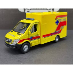 اسباب بازی ماشین فلزی آمبولانس Mercedes-Benz Sprinter Ambulance