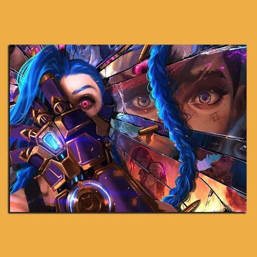 تابلو شاسی Jinx در انیمیشن آرکین لیگ افسانه ها