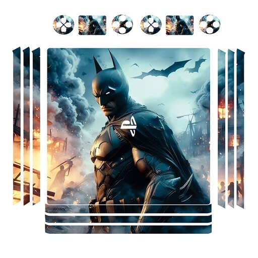 اسکین(برچسب)Playstation 4-مدل پرو -طرحBATMAN-کد06-سفارشی