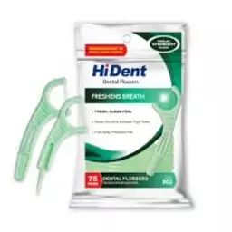  نخ دندان دسته دار هایدنت  Hi Dent (مدل کمانی)