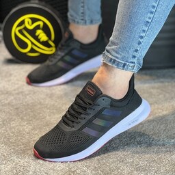 کفش کتونی راحتی آدیداس (Adidas) مردانه و پسرانه رنگ مشکی قرمز