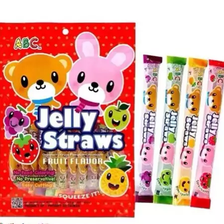 نی ژله ای Jelly Straws بسته 15 عددی