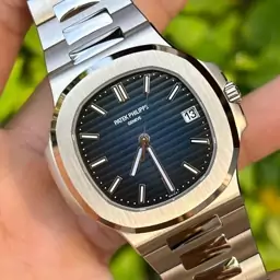 ساعت پتک فیلیپ ناتیلوس صفحه سرمه ای Patek Philippe NUATILOS