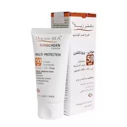 کرم ضد آفتاب مولتی پروتکشن spf50 دکتر ژیلا - رنگی