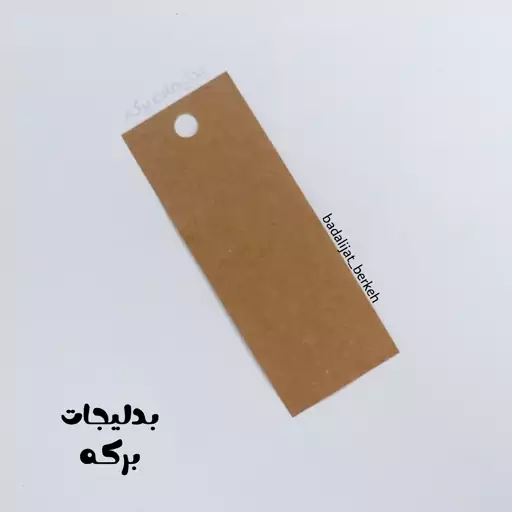 تگ خام کرافت کاغذی (بسته 10 عددی) سایز 3 در 8 سانت