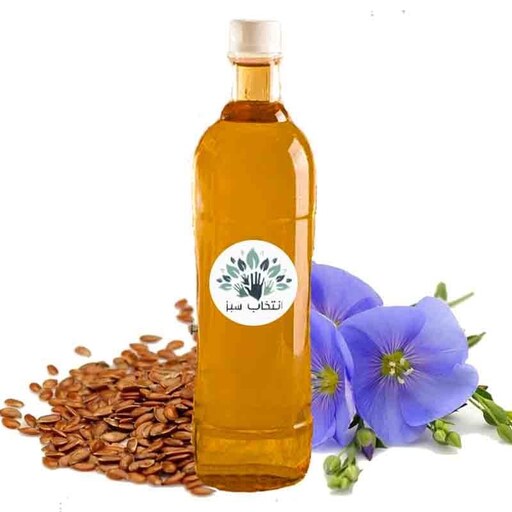 روغن کتان 1لیتر ی خالص کیفیت تضمینی(تقویت مو-پرپشتی و افزایش حجم مو-تحریک رشد مو-رفع وز مو-تقویت پوست-رفع ریزش مو)