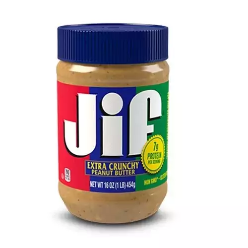 کره بادام زمینی جیف jif مدل Extra Crunchy