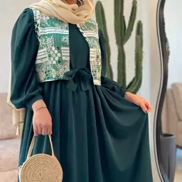 ست کت و سارافون زنانه در دو رنگبندی