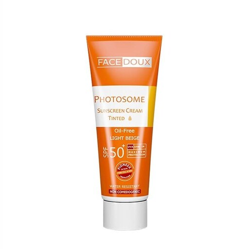 کرم ضد آفتاب فیس دوکس SPF50 مناسب پوست چرب رنگ بژ روشن حجم 40 میل