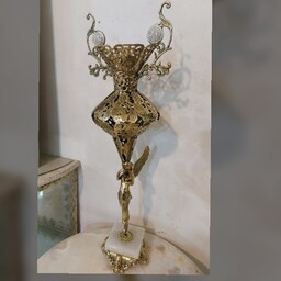 گلدان کاپی برنجی تنه فرشته پایه سنگی