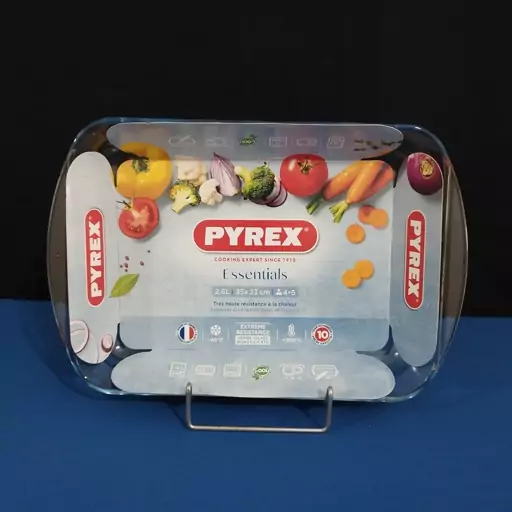 تابه پیرکس مستطیل فرانسه 35 در 23 سانت 2.6 لیتر PYREX