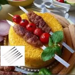 سیخ تابه ای گالوانیزه بسته 10 عددی