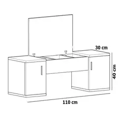 میز آرایش مدل 44605 (پس کرایه)