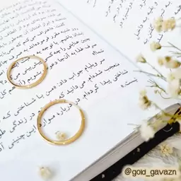 گوشواره گرد طلا 18 عیار با فاکتور رسمی