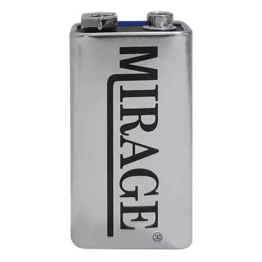 باتری کتابی 9 ولت میراژ (MIRAGE) بسته 1 عددی