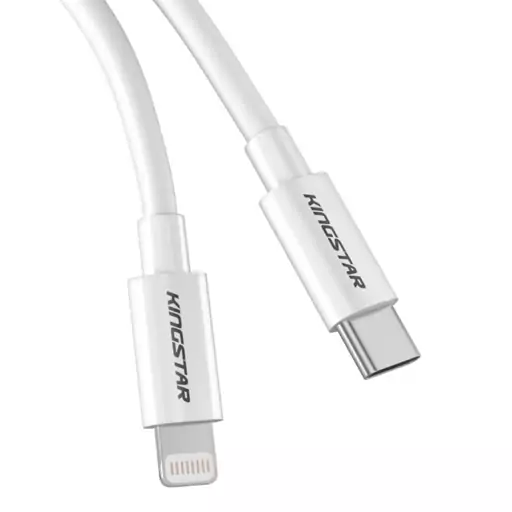 کابل شارژ  USB-C به لایتنینگ کینگ استار مدل KINGSTAR K251i طول 1.2 متر با گارانتی متین