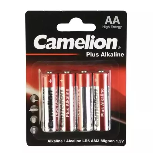 باتری قلمی کملیون پلاس آلکالاین بسته 4 عددی مدل  Camelion Plus Alkaline AA